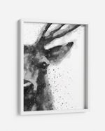 QUADRO-DECORATIVO-ILLUMINATO-CERVO-AQUARELA