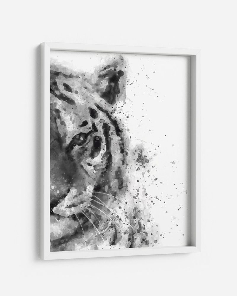 QUADRO-DECORATIVO-ILLUMINATO-TIGRE-AQUARELA