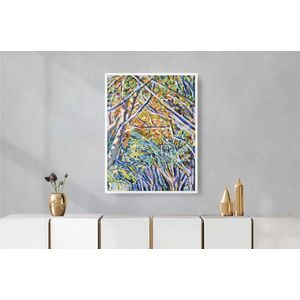 Quadro Decorativo Illuminato Pintura Árvores