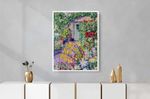 Quadro-Decorativo-Illuminato-Pintura-Entrada-com-Flores