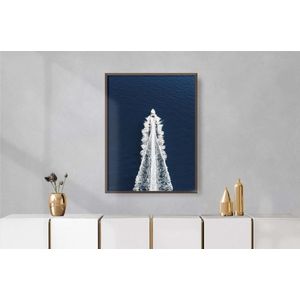 Quadro Decorativo Illuminato Lancha no Mar