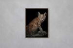 Quadro-Decorativo-Illuminato-Gato-Selvagem
