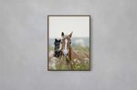 Quadro-Decorativo-Illuminato-Cavalos