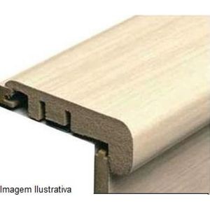 Perfil Frontal Escada Para Piso Laminado Durafloor Riveira 210x6,5x1,8cm