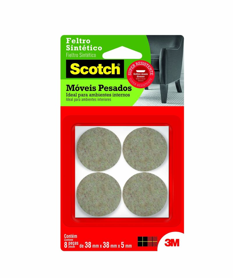 FELTRO-SINTETICO-PARA-MOVEIS-PESADOS-3M-SCOTCH-REDONDO-MARROM-MEDIO-8-UNIDADES
