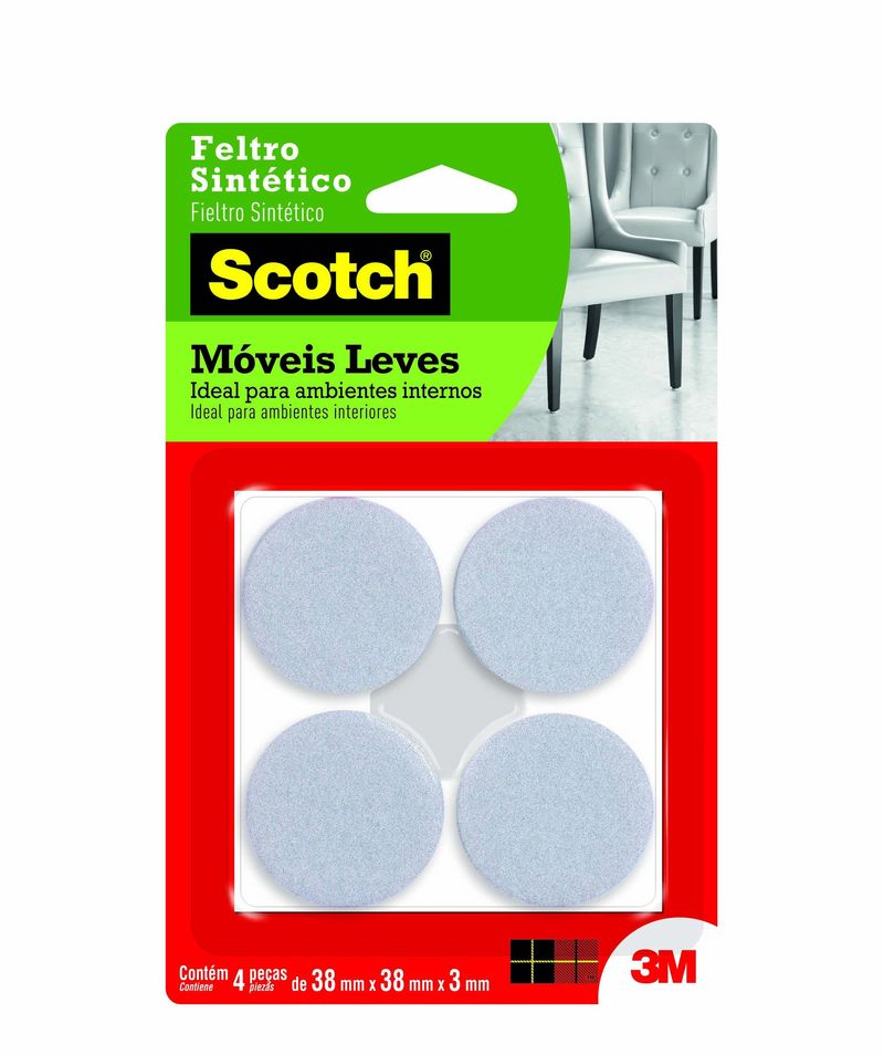 FELTRO-SINTETICO-PARA-MOVEIS-LEVES-3M-SCOTCH-REDONDO-BRANCO-EXTRA-GRANDE-4-UNIDADES