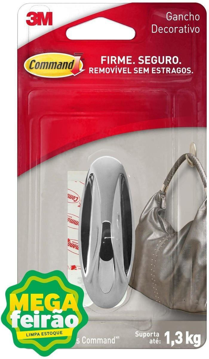 Gancho-Adesivo-Design-3M-Command-Cromado-Medio-Cartela-com-1-Unidade