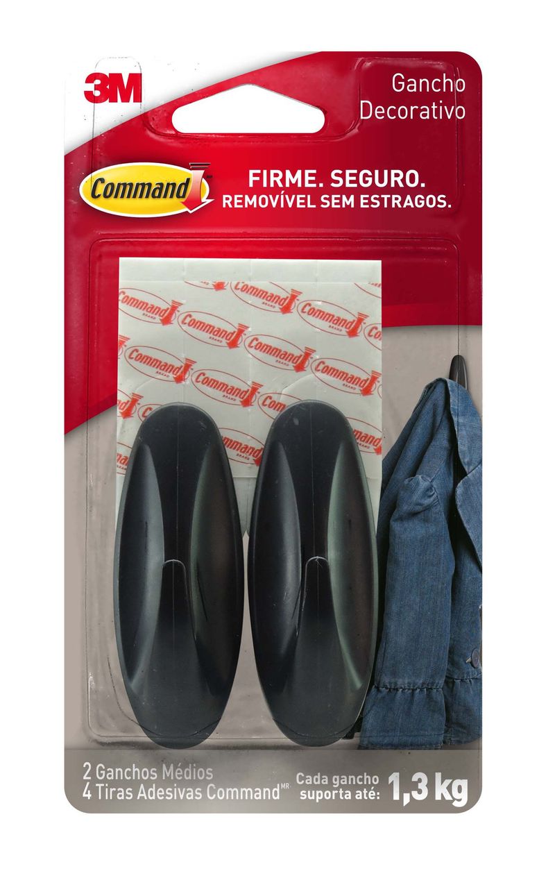 GANCHO-ADESIVO-DESIGN-3M-COMMAND-PRETO-MEDIO-2-UNIDADES