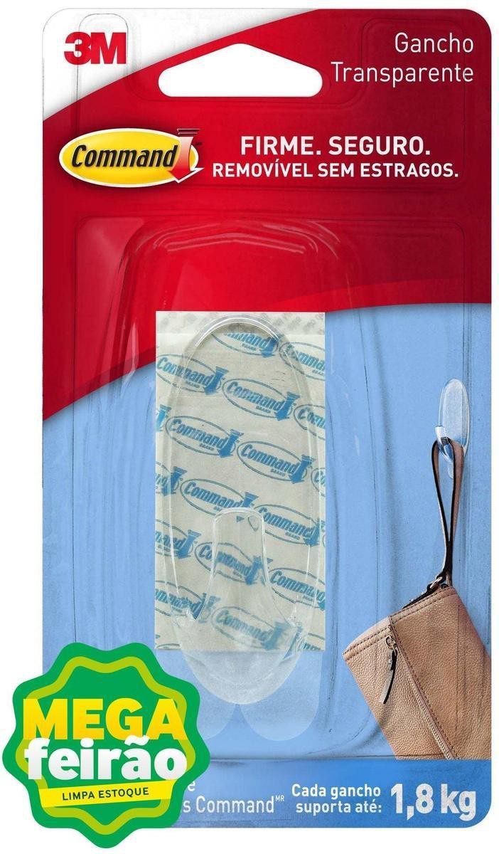 Gancho-Adesivo-3M-Command-Transparente-Grande-Cartela-com-1-Unidade