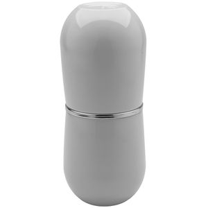 Porta Escova de Dente PEB724  com Tampa Branco em Plástico New Belly Ou
