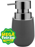 Porta Sabonete Líquido PSB725 Chumbo em Plástico 400ml New Belly Martiplast