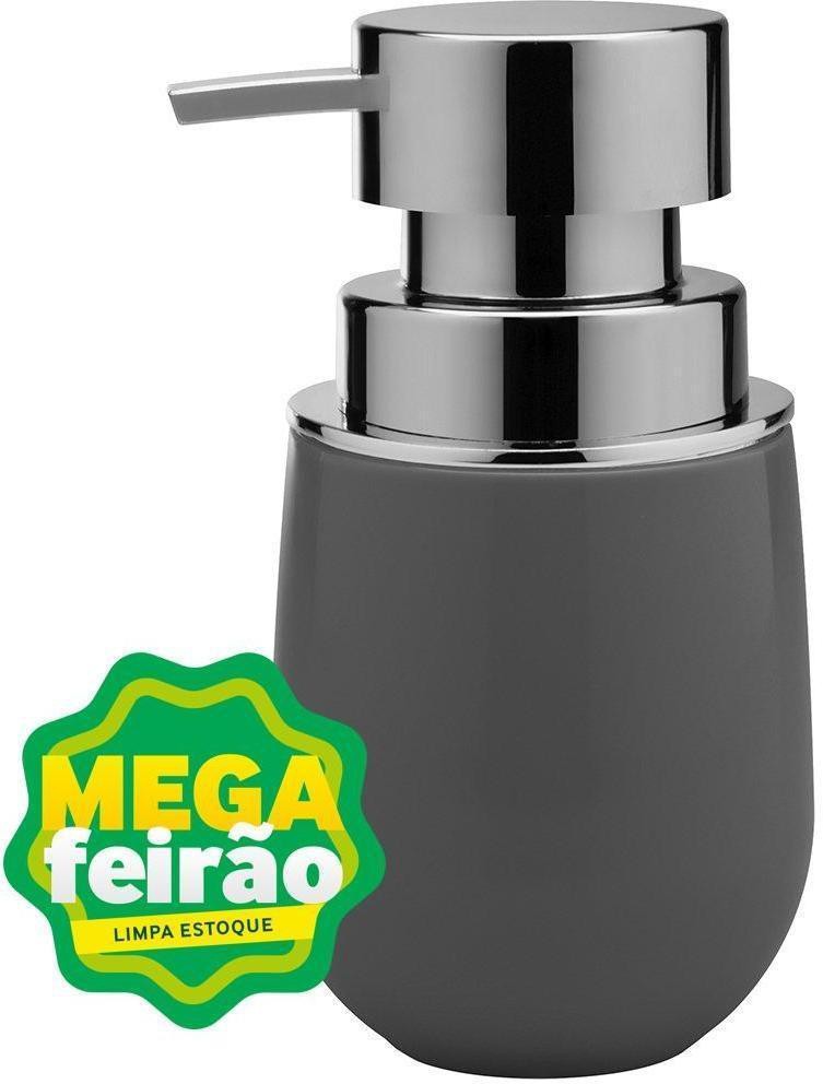 Porta Sabonete Líquido PSB725 Chumbo em Plástico 400ml New Belly Martiplast
