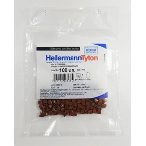 Marcador Anilha Para Cabos 0,5mm a 6mm Hellermanntyton Mhg 2/5-1 Marrom