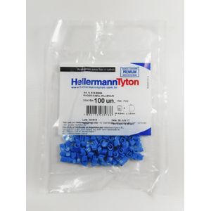 Marcador Anilha Para Cabos 0,5mm a 6mm Hellermanntyton Mhg 2/5-6 Azul