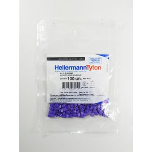 Marcador Anilha Para Cabos 0,5mm a 6mm Hellermanntyton Mhg 2/5-7 Roxo
