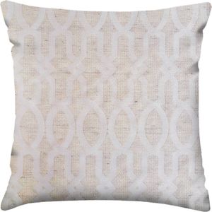 Capa de Almofada Jacquard Lartex Buttom Geo 45x45cm