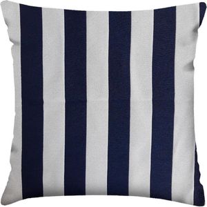 Capa de Almofada Jacquard Lartex Navy Listras 45x45cm