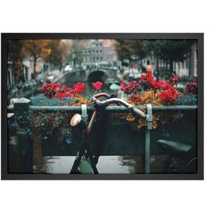 Quadro Decorativo Belchior Lugares 11 Com Vidro 90x60cm
