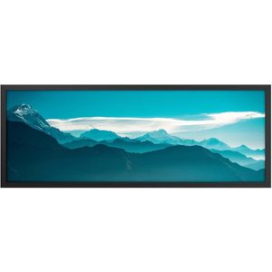 Quadro Decorativo Belchior Lugares 9 Com Vidro 94x34cm