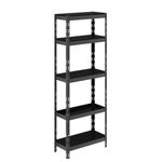 ESTANTE-DECORATIVA-MULTIUSO-MULTIVISAO-STRONGER-COM-5-PRATELEIRAS-PRETO-187X68X30CM