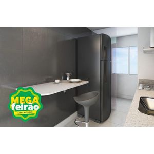 Mesa Dobrável Multivisão com Suporte Branca 50x40cm