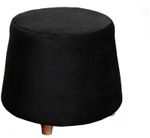 Puff-Redondo-Inclinado-Napoli-RD-Preto-Suede