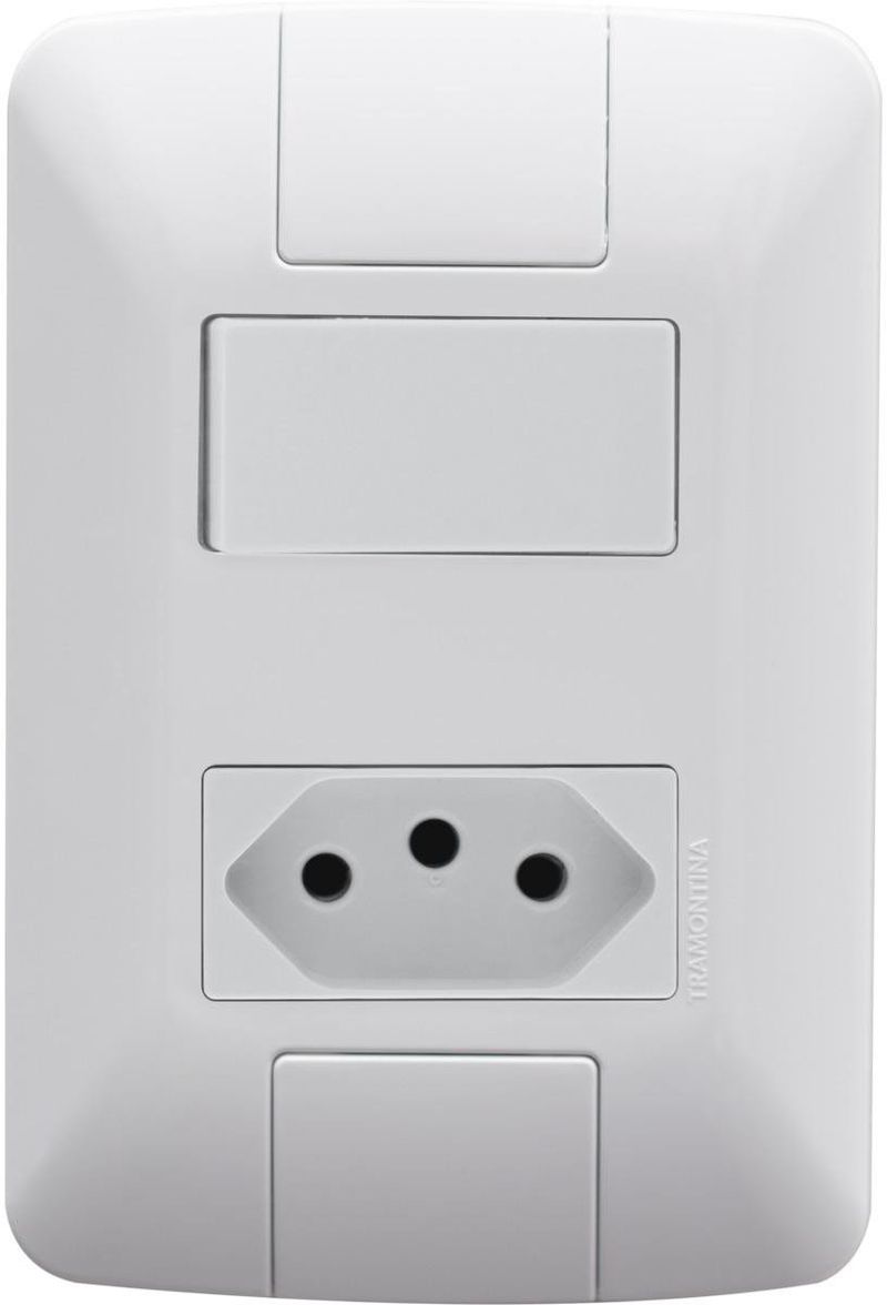 INTERRUPTOR-TRAMONTINA-57241050-2-POLOS-E-1-TOMADA-10A-BRANCO