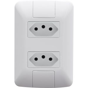 Tomada Tramontina Aria 2 Polos e 2 Tomada 20A 250V Branco
