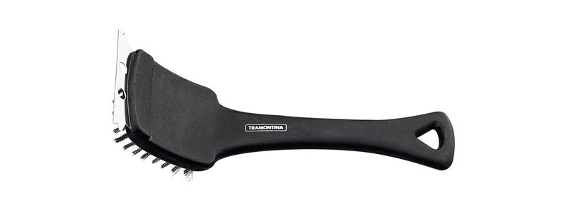 ESCOVA-DE-ACO-PARA-LIMPAR-GRELHA-E-CHURRASQUEIRA-COM-RASPADOR-LAMINA-E-CERDAS-ACO-INOX-CABO-DE-POPIPROPILENO-CURTO-TRAMONTINA