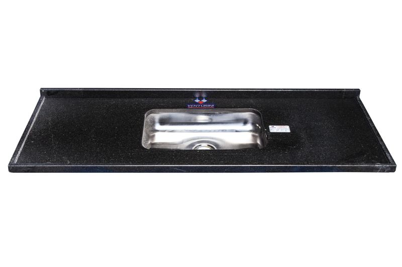 Pia-de-Cozinha-com-Cuba-Venturini-de-Granito-Pop-Preto-Sao-Gabriel-150x55cm