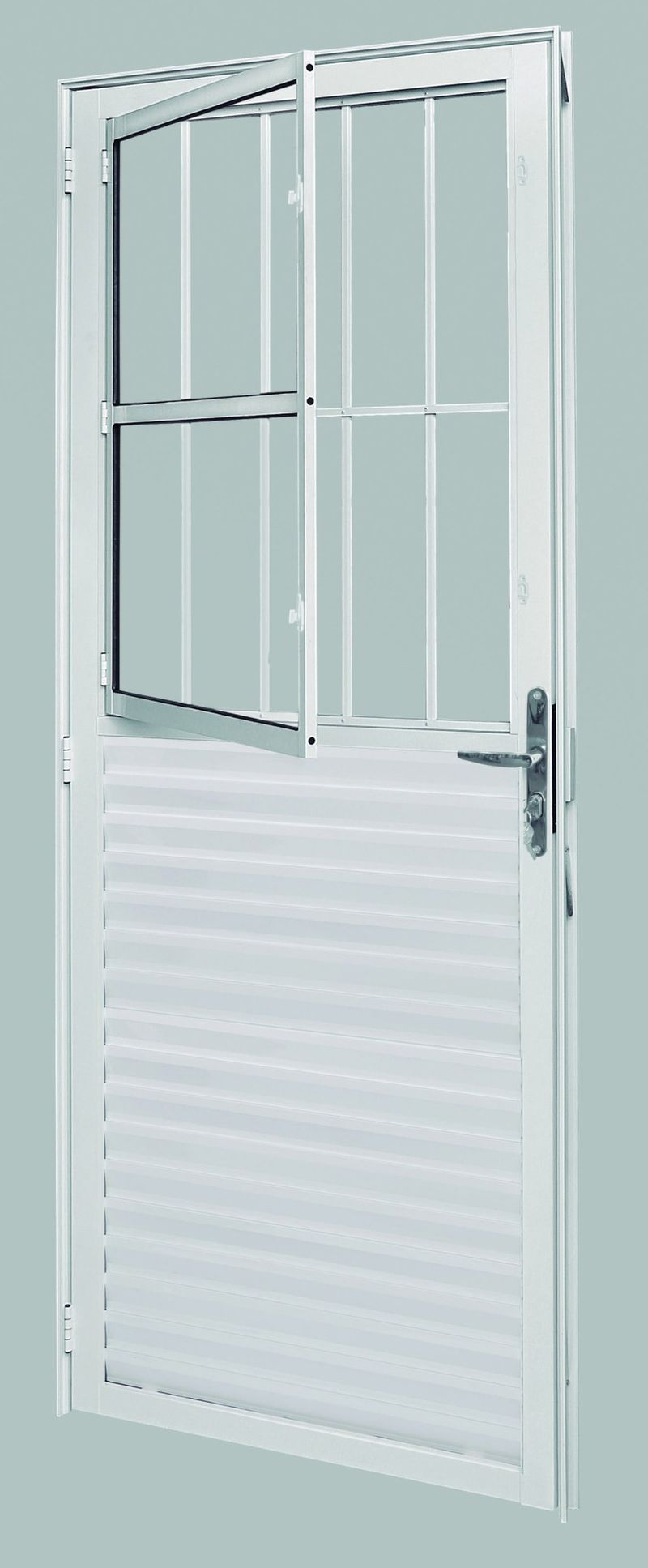 PORTA-DE-ALUMINIO-BRASIL-POSTIGO-11590-84X215X37-COM-GRADE-BRRANCO-VIDRO-INCOLOR-ESQUERDA