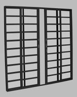PORTA-DE-ALUMINIO-DE-CORRER-BRASIL-13628-4-FOLHAS-200X215X72-PRETA-VIDRO-INCOLOR
