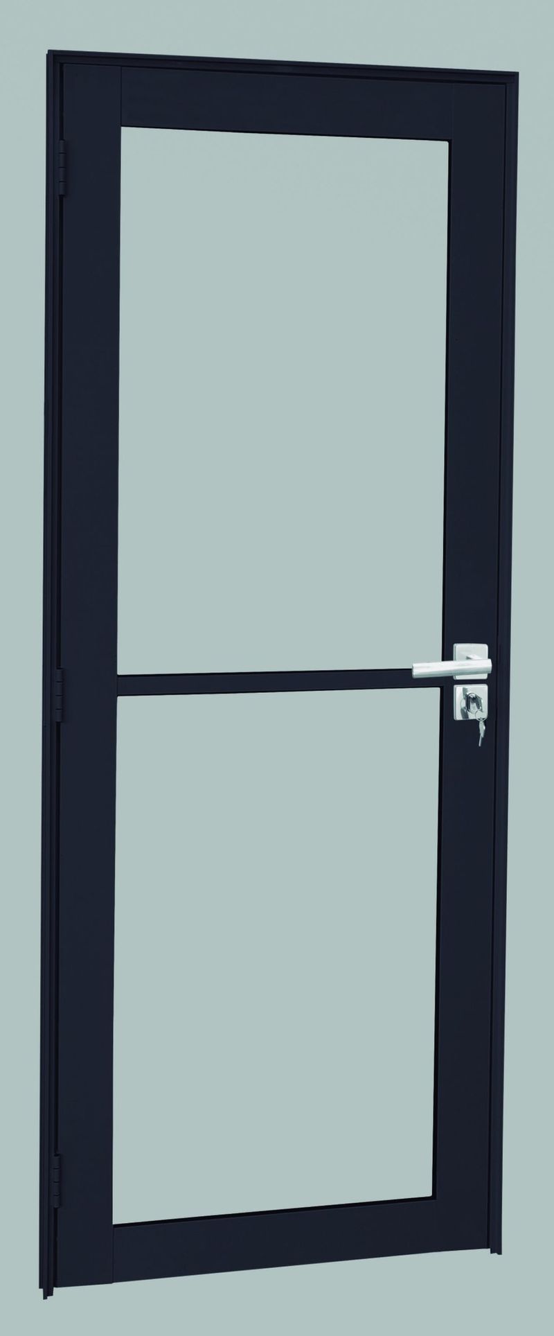 PORTA-ALUMINIO-BRASIL-PANORAMICA-14142-84X215X37-PRETA-DIREITA-VIDRO-INCOLOR-TEMPERADO