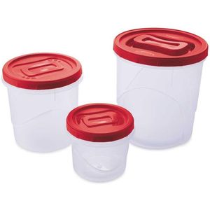 Conjunto Pote Mantimentos Clic Plasutil Rosca 3 Peças
