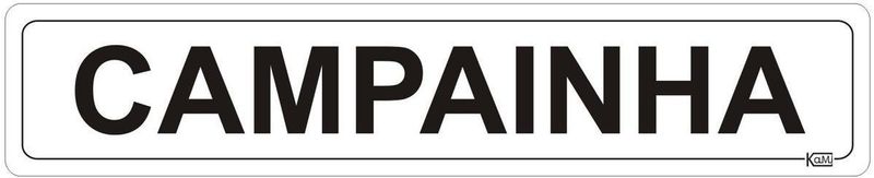 Placa-de-Sinalizacao-Campainha---Ps-Branco---Kami-5x25cm