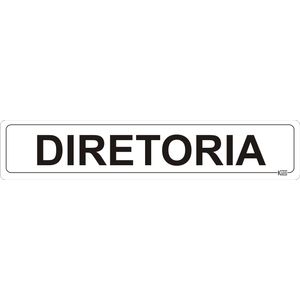 Placa de Sinalização Diretoria - Ps Branco - Kami 5x25cm