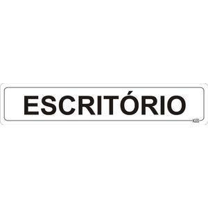Placa Sinalização Escritório - Ps Branco - 5X25 Kami