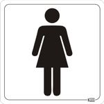PLACA-SINALIZACAO-MULHER---PS-BRANCO---15X15-KAMI