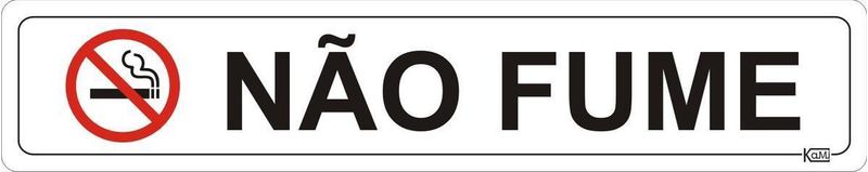 Placa-de-Sinalizacao-Nao-Fume---Ps-Branco---Kami-5x25cm