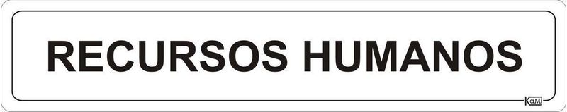 Placa-de-Sinalizacao-Recursos-Humanos---Ps-Branco---Kami-5x25cm