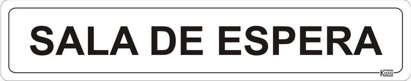 Placa-de-Sinalizacao-Sala-Espera---Ps-Branco---Kami-5x25cm