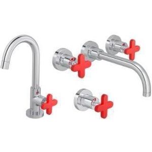 Capa Para Misturador Deca Disco Vermelho Kit com 3 Unidades