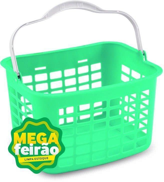 Cesto Organizador Usual com Alças Verde 3,5L