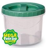 Pote Plástico com Tampa Rosca Usual Transparente 700ml