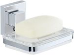 Saboneteira-de-Parede-Hudson-Linha-Vaccum-Lock-Quadro-Prata-e-Azul
