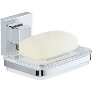 Saboneteira de Parede Hudson Linha Vaccum Lock Quadro Prata e Azul