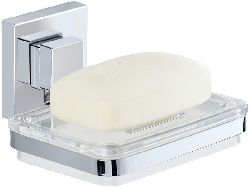Saboneteira-de-Parede-Hudson-Linha-Vaccum-Lock-Quadro-Prata-e-Azul