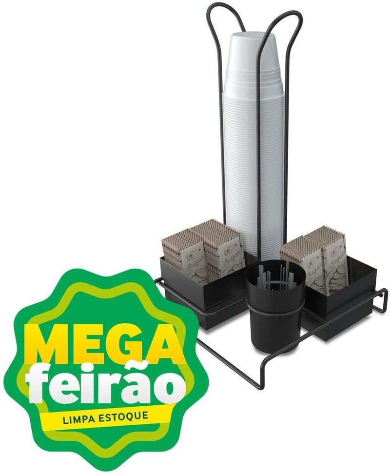 Conjunto-Organizador-Para-Cha-Cafe-1457BL-P-Com-Porta-Copos-Black-Stolf