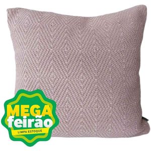Almofada Tecelagem Mello Duna Rosa Seco 45x45cm