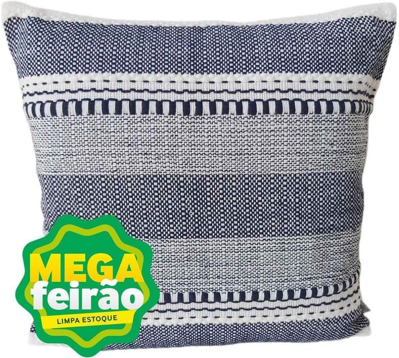 Almofada-Tecelagem-Mello-Braid-Azul-Marinho-45x45cm